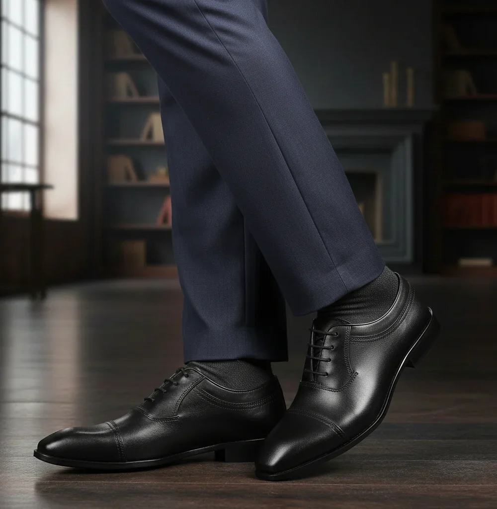 Handcrafted Formal Black Leather Dress Shoes