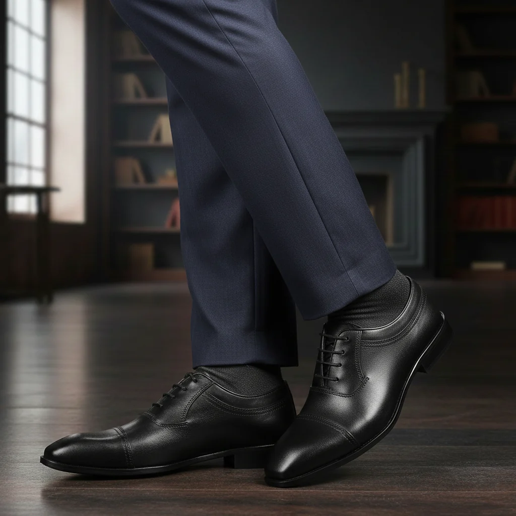 Handcrafted Formal Black Leather Dress Shoes