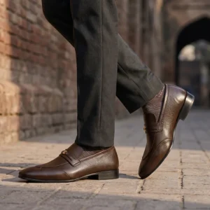 Artisan Textured Leather Dress Loafer